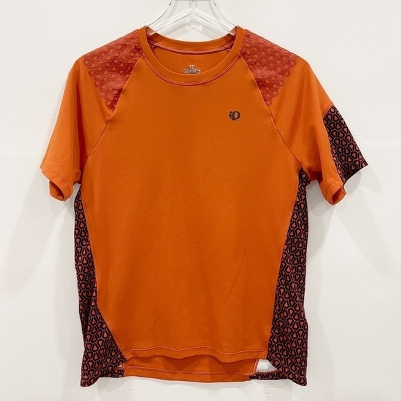Pearl iZumi Orange Short Sleeve Cycling Shirt Men’s Active Outdoor Athletic M - Picture 1 of 8